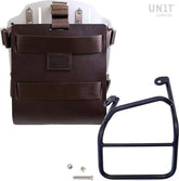 Unit Garage Carrying system in aluminum with adjustable leather front, Quick Release System and frame | U085-U000-1010SX