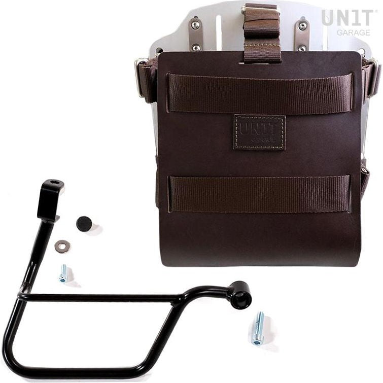 Unit Garage Carrying system in aluminum with adjustable leather front, Quick Release System and frame (2016 until now) | U085-U000-1011DX