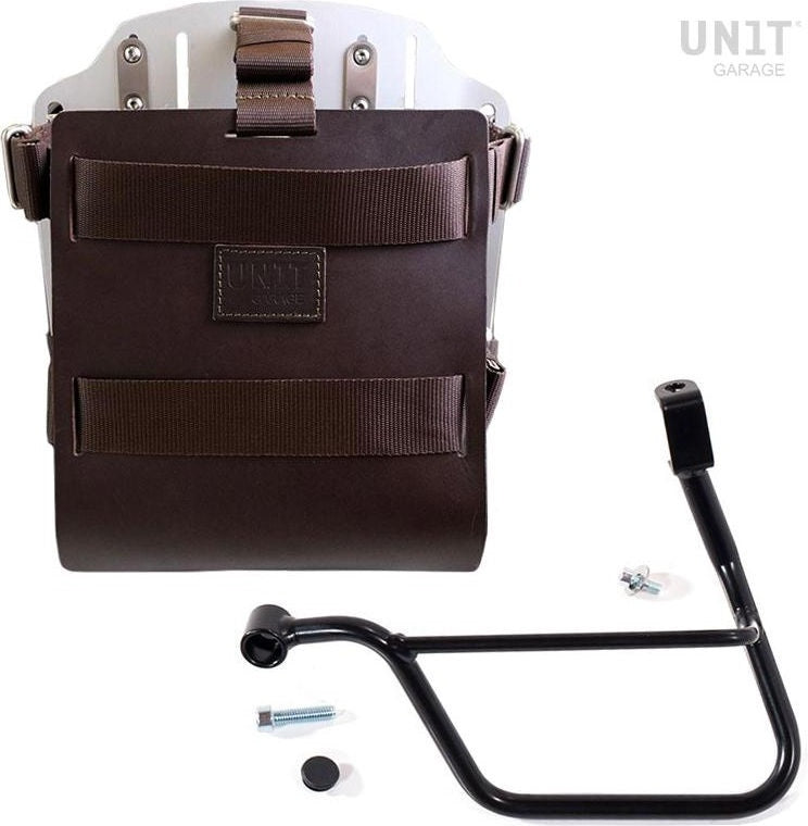 Unit Garage Carrying system in aluminum with adjustable leather front, Quick Release System and frame (2016 until now) | U085-U000-1011SX