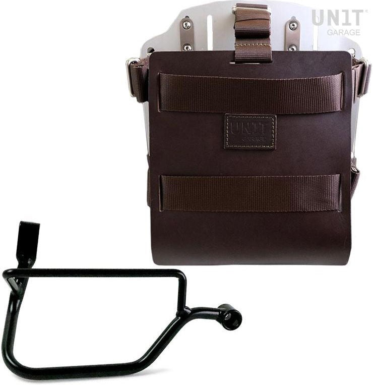 Unit Garage Carrying system in aluminum with adjustable leather front, Quick Release System and frame (2016 until now) | U085-U000-1017DX
