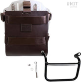 Unit Garage Carrying system in aluminum with adjustable leather front, Quick Release System and frame (2019 until now) | U085-U000-1019SX