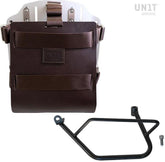 Unit Garage Carrying system in aluminum with adjustable leather front, Quick Release System and frame | U085-U000-1021SX