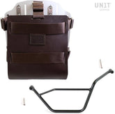 Unit Garage Carrying system in aluminum with adjustable leather front, Quick Release System and frame | U085-U000-1524SX