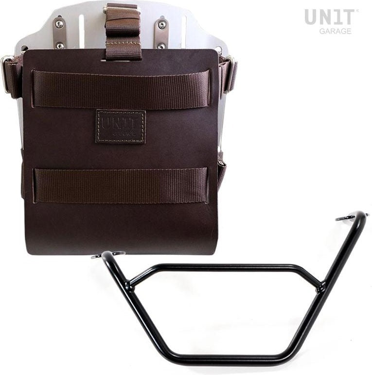 Unit Garage Carrying system in aluminum with adjustable leather front, Quick Release System and frame | U085-U000-1901SX
