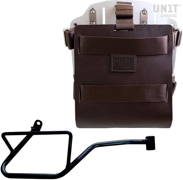 Unit Garage Carrying system in aluminum with adjustable leather front, Quick Release System and frame | U085-U000-2216DX