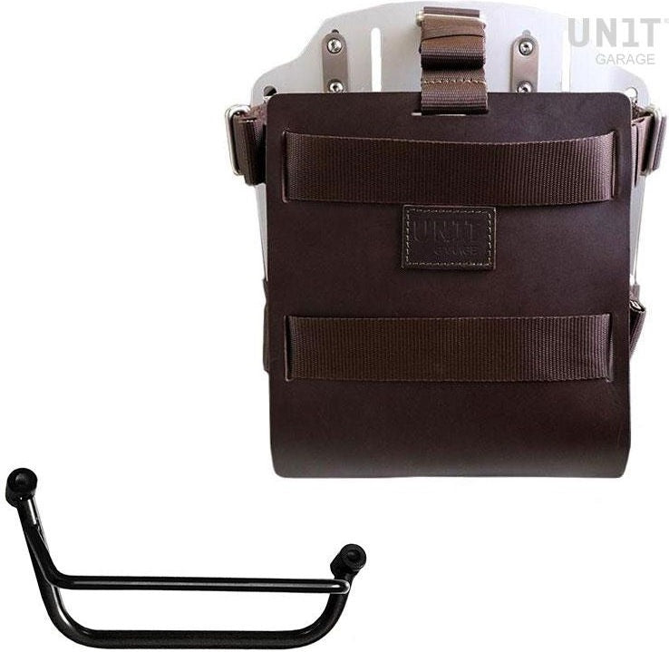 Unit Garage Carrying system in aluminum with adjustable leather front, Quick Release System and frame | U085-U000-2251DX