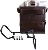 Unit Garage Carrying system in aluminum with adjustable leather front, Quick Release System and vitpilen 701 frame | U085-U000-3001