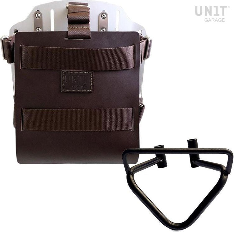 Unit Garage Carrying system in aluminum with adjustable leather front, Quick Release System and frame (2020 until now) | U085-U000-3003SX