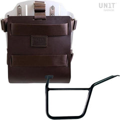 Unit Garage Carrying system in aluminum with adjustable leather front, Quick Release System and frame Pan America 1250 | U085-U000-3304SX