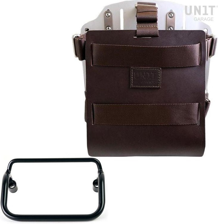 Unit Garage Carrying system in aluminum with adjustable leather front, Quick Release System and frame | U085-U000-3401