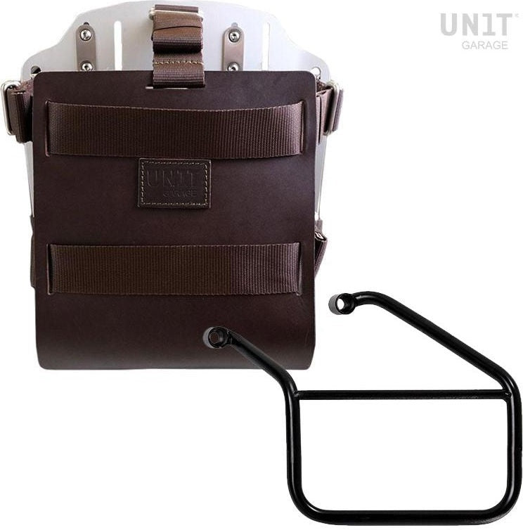 Unit Garage Carrying system in aluminum with adjustable leather front, Quick Release System and frame | U085-U000-3500SX