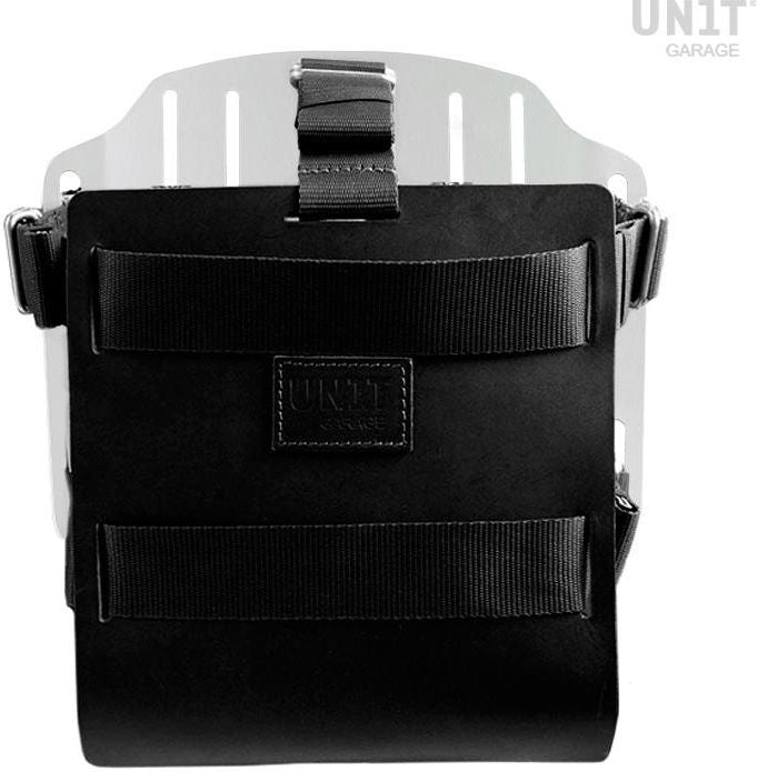 Unit Garage Carrying system in aluminum with adjustable leather front and Quick Release System | U085-U000
