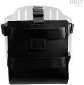 Unit Garage Carrying system in aluminum with adjustable leather front and Quick Release System | U085-U000