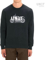 Unit Garage Pioneer Carbon black sweatshirt, Size L | U106-l