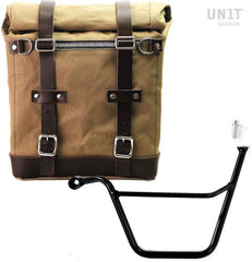 Unit Garage Canvas Side Pannier Scram 22L-30L + Left Subframe Triumph Bonneville T100 (2001-2016) | U201-1005SX