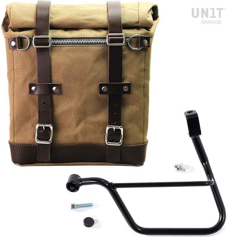 Unit Garage Canvas Side Pannier Scram 22L-30L + Left Subframe Triumph T100 (2017 until now) | U201-1011SX