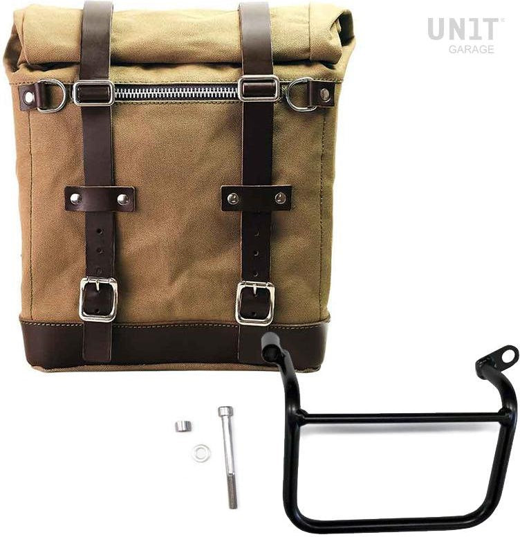 Unit Garage Canvas Side Pannier Scram 22L-30L + Left Subframe Triumph Scrambler 1200 XC_XE (2019 until now) | U201-1019SX
