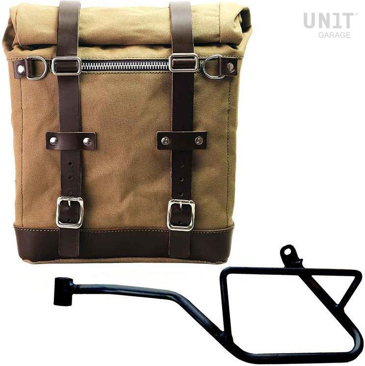 Unit Garage Canvas Side Pannier Scram 22L-30L + Left Subframe Guzzi V7_850 | U201-2216SX