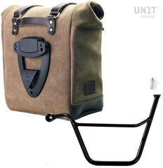 Unit Garage Waxed suede side pannier Scram 22L-30L + Left Subframe Triumph Bonneville T100 (2001-2016) | U202-1005SX