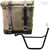 Unit Garage Waxed suede side pannier Scram 22L-30L + Left Subframe Triumph Bonneville T100 (2001-2016) | U202-1005SX