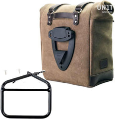 Unit Garage Waxed suede side pannier Scram 22L-30L + Left subframe Ducati Scrambler Series | U202-1007