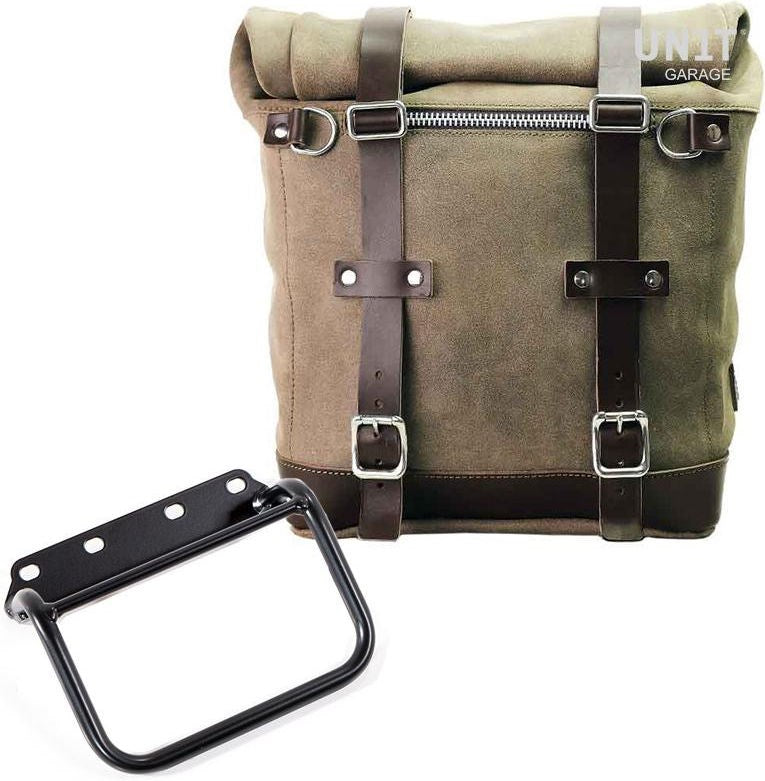 Unit Garage Waxed suede side pannier Scram 22L-30L + subframe R80 G/S | U202-1008