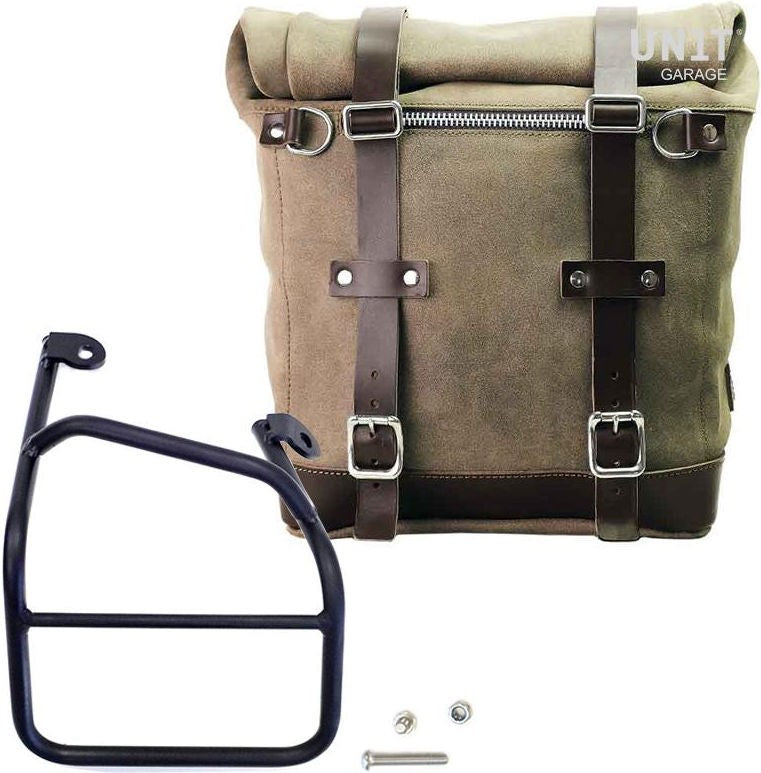 Unit Garage Waxed suede side pannier Scram 22L-30L + Right Subframe Ducati Scrambler 1100 | U202-1010DX