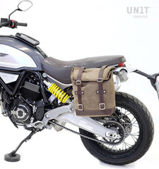 Unit Garage Waxed suede side pannier Scram 22L-30L + Left Subframe Ducati Scrambler 1100 | U202-1010SX