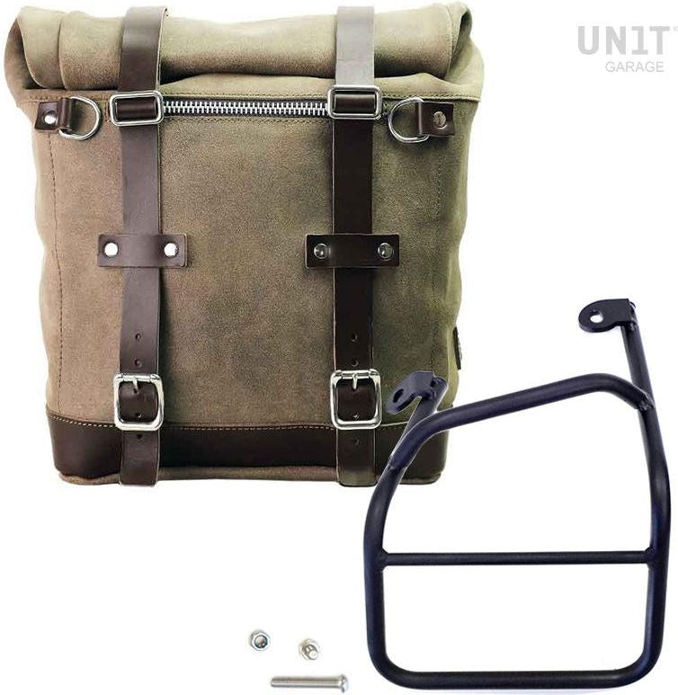 Unit Garage Waxed suede side pannier Scram 22L-30L + Left Subframe Ducati Scrambler 1100 | U202-1010SX