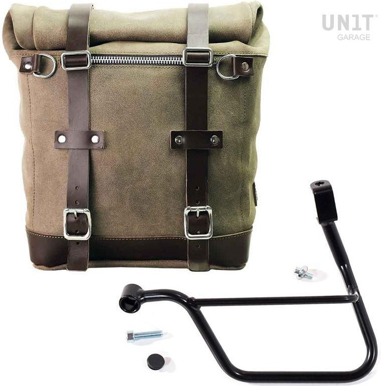 Unit Garage Waxed suede side pannier Scram 22L-30L + Left Subframe Triumph T100 (2017 until now) | U202-1011SX