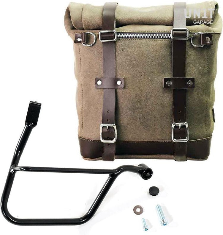 Unit Garage Waxed suede side pannier Scram 22L-30L + Right Subframe Triumph Street 900 Series (2017 until now) | U202-1013DX