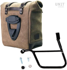 Unit Garage Waxed suede side pannier Scram 22L-30L + Left Subframe Triumph Street 900 Series (2017 until now) | U202-1013SX