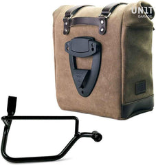 Unit Garage Waxed suede side pannier Scram 22L-30L + Right Subframe Triumph Street Twin 900 (2016 until now) | U202-1017DX
