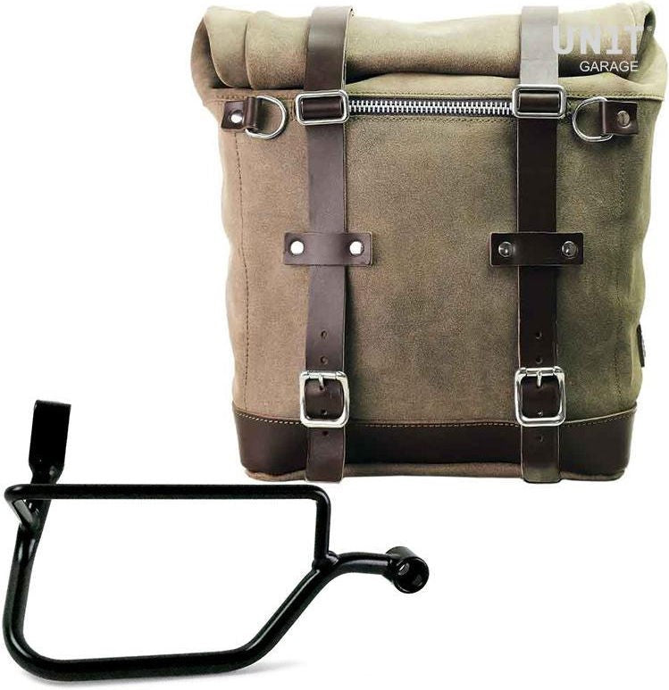 Unit Garage Waxed suede side pannier Scram 22L-30L + Right Subframe Triumph Street Twin 900 (2016 until now) | U202-1017DX