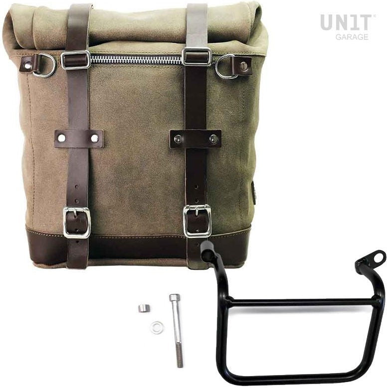 Unit Garage Waxed suede side pannier Scram 22L-30L + Left Subframe Triumph Scrambler 1200 XC_XE (2019 until now) | U202-1019SX