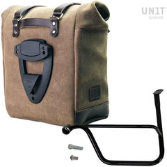 Unit Garage Waxed suede side pannier Scram 22L-30L + Left Subframe Triumph Thruxton & Thruxton R 1200 (2016 until now) | U202-1020SX