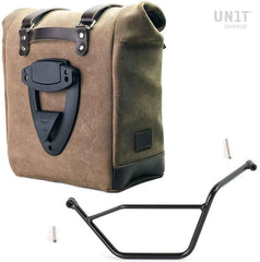 Unit Garage Waxed suede side pannier Scram 22L-30L + Left subframe Bmw GS 850/1100/1150 e AD | U202-1524SX