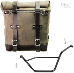 Unit Garage Waxed suede side pannier Scram 22L-30L + Left subframe Bmw GS 850/1100/1150 e AD | U202-1524SX