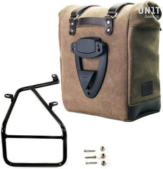 Unit Garage Waxed suede side pannier Scram 22L-30L + Subframe NineT Series | U202-1620