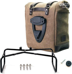 Unit Garage Waxed suede side pannier Scram 22L-30L + Double Subframe NineT | U202-1626-A2