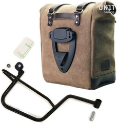 Unit Garage Waxed suede side pannier Scram 22L-30L + Right Subframe Guzzi V7 | U202-2213DX