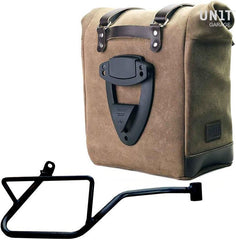 Unit Garage Waxed suede side pannier Scram 22L-30L + Right Subframe Guzzi V7_850 | U202-2216DX