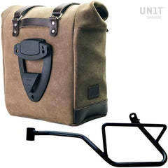 Unit Garage Waxed suede side pannier Scram 22L-30L + Left Subframe Guzzi V7_850 | U202-2216SX