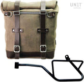 Unit Garage Waxed suede side pannier Scram 22L-30L + Left Subframe Guzzi V7_850 | U202-2216SX