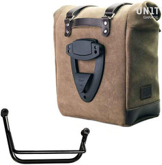 Unit Garage Waxed suede side pannier Scram 22L-30L + Right Subframe Guzzi V85 TT | U202-2251DX