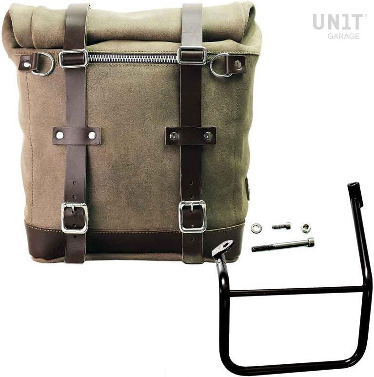Unit Garage Waxed suede side pannier Scram 22L-30L + Left Subframe Caballero | U202-2253SX