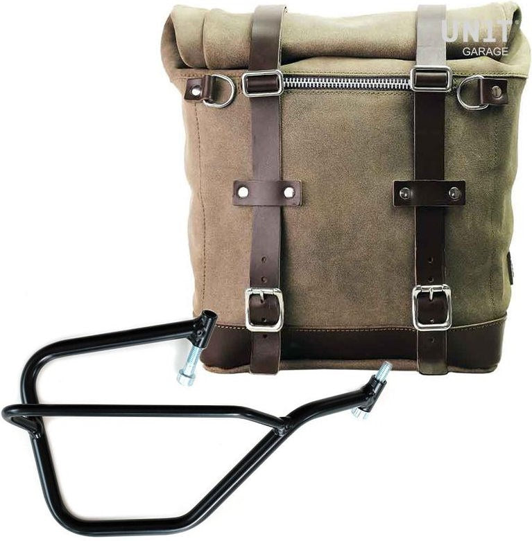 Unit Garage Waxed suede side pannier Scram 22L-30L + Right Subframe Yamaha | U202-2504DX