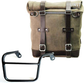 Unit Garage Waxed suede side pannier Scram 22L-30L + Right Subframe Mash | U202-2600DX