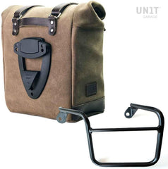 Unit Garage Waxed suede side pannier Scram 22L-30L + Left Subframe Mash | U202-2600SX