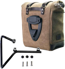 Unit Garage Waxed suede side pannier Scram 22L-30L + Subframe husqvarna svartpilen 701 | U202-3002